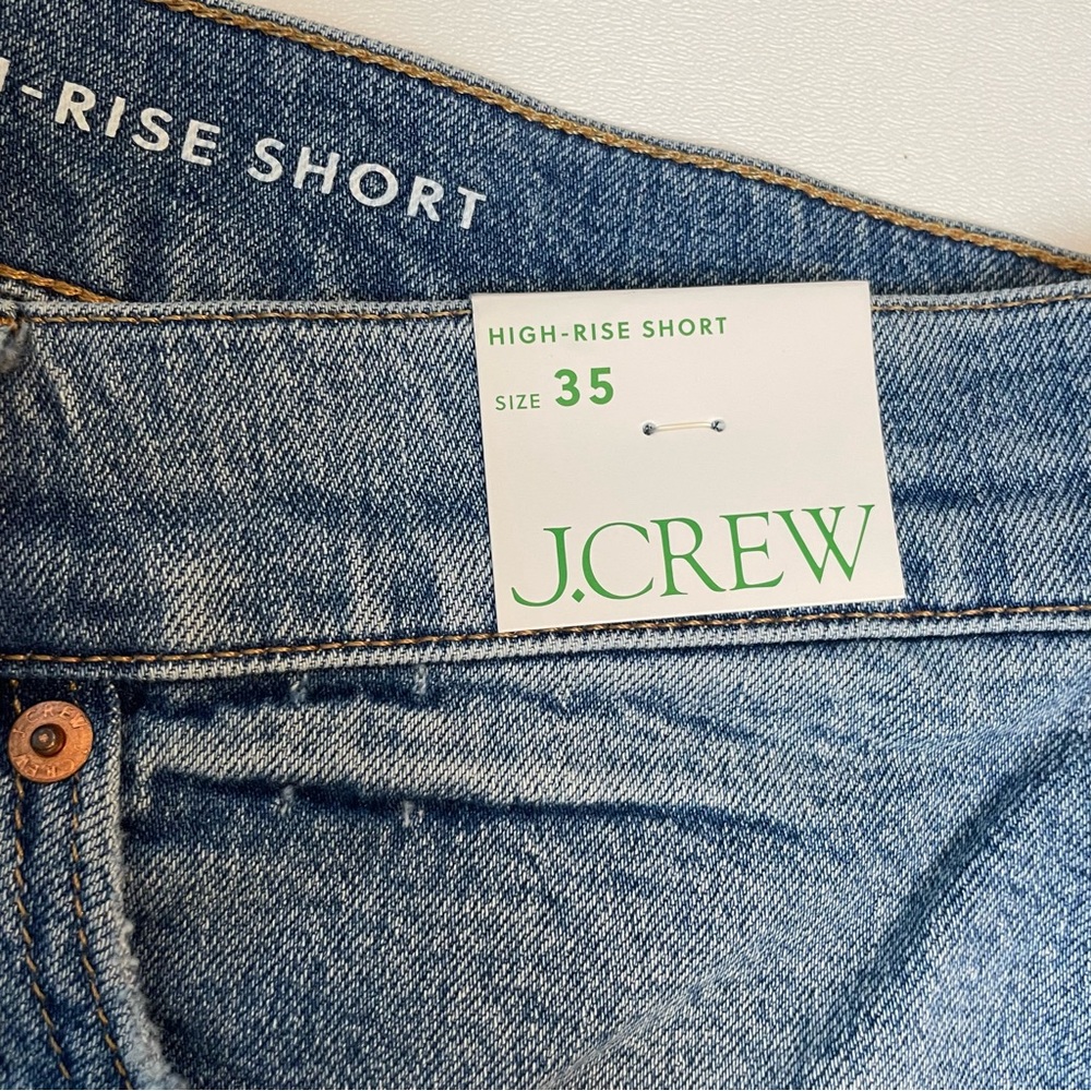 J. Crew High-Rise Classic Denim Jean Shorts Women’s size 35 - Picture 7 of 7